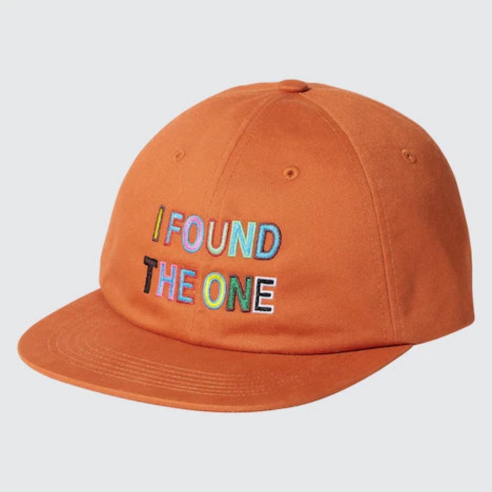 UNIQLO - I Found the One 'The Message' Baseball Cap - Orange O/S